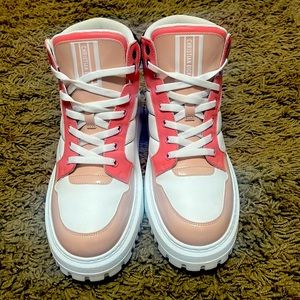 Christian Dior D-Player Nylon-Fabric high top sneakers